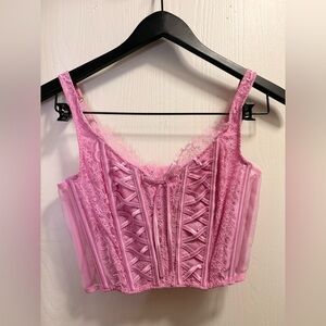 Victoria's Secret Pink Lace Bustier